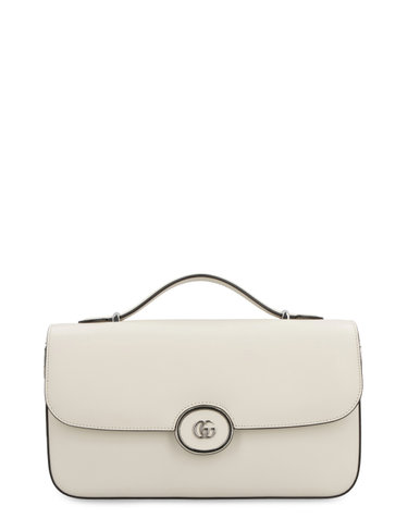 [해외직구] 23FW 구찌 This 스몰 숄더 백 is made of 화이트 레더 앤 장식 with a 미니 version of the emblematic 더블 G 739721AACAW9022 TP573090245