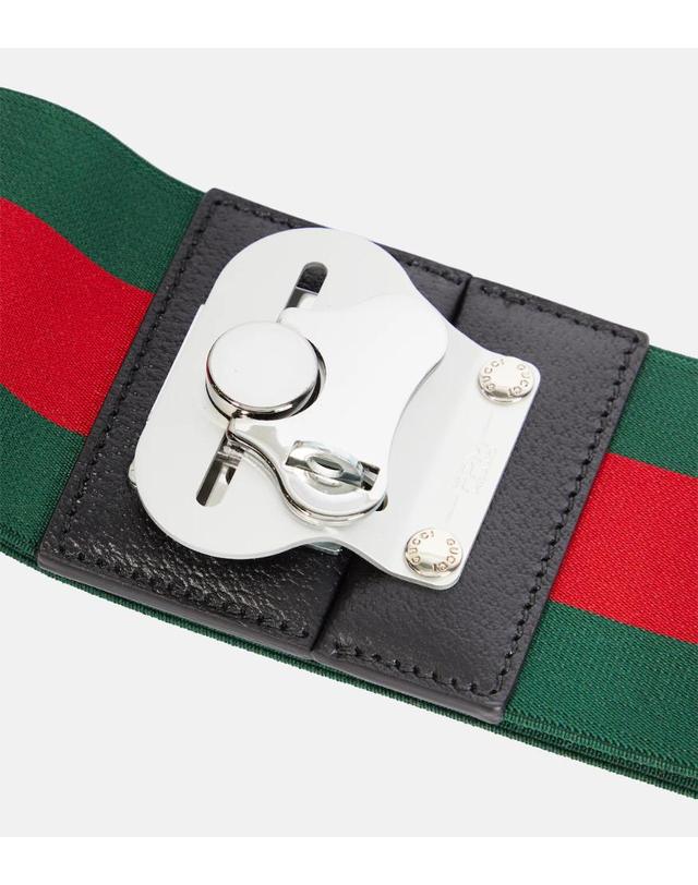 구찌 [해외직구] 26 FW 구찌 Web Stripe 러기지 스트랩 TP581690271 착용컷