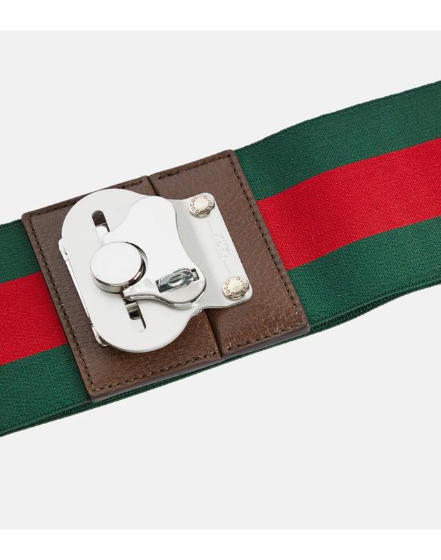 구찌 [해외직구] 26 FW 구찌 Web Stripe 러기지 스트랩 TP581690260 착용컷