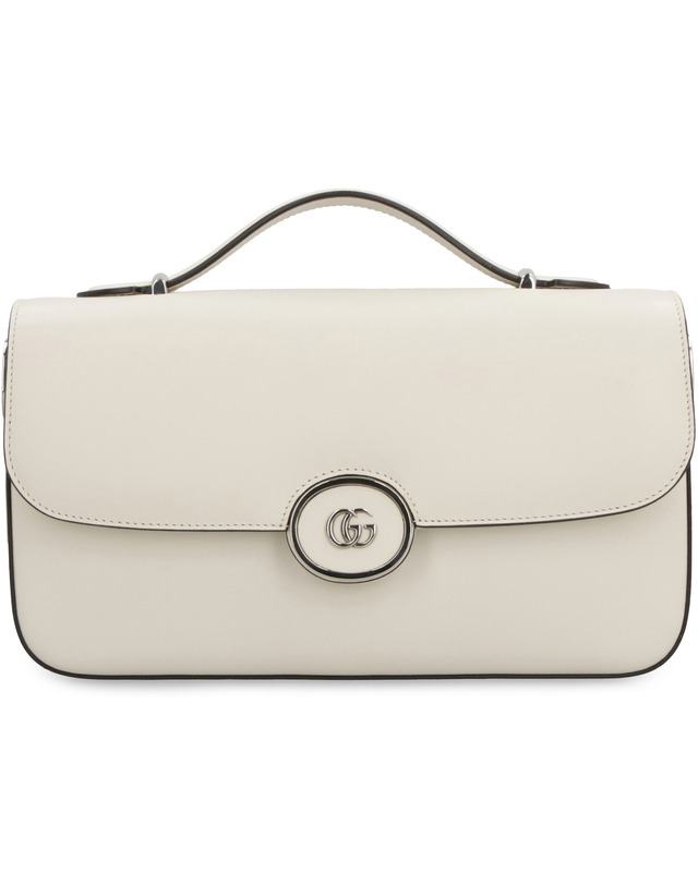구찌 [해외직구] 23FW 구찌 This 스몰 숄더 백 is made of 화이트 레더 앤 장식 with a 미니 version of the emblematic 더블 G 739721AACAW9022 TP573090245 착용컷