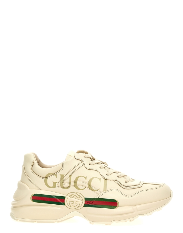 구찌 [해외직구] 구찌 RHYTON TRAINER WITH 로고 500877DRW009522 TP572892983 착용컷