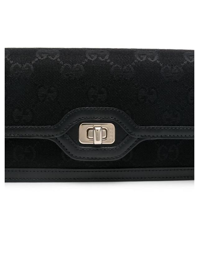 구찌 [해외직구] 24FW 구찌 블랙 레더 앤 GG Supreme Lume h앤bag 790038FADHY1000 TP582378307 착용컷