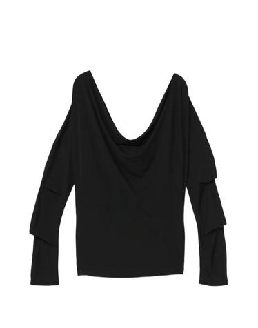 [해외직구] 26 FW 헬무트랭 러플 긴소매 탑 Q07HW502001 TP460126758