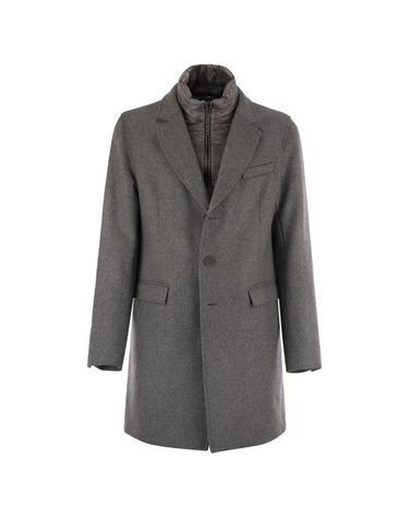 [해외직구] 26 FW 에르노 버튼 하이네크 롱슬리브 코트 그레이 CA000202U33432R
