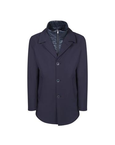 [해외직구] 26 FW 에르노 더블 레이어드 하이넥 자켓 네이비 CA000180U12522