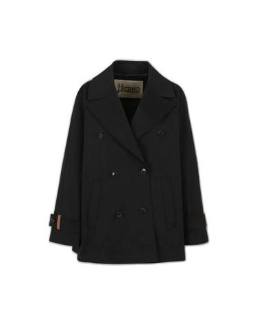 [해외직구] 26 FW 에르노 블랙 더블 브레스티드 피코트 9300 GC000565D13292S