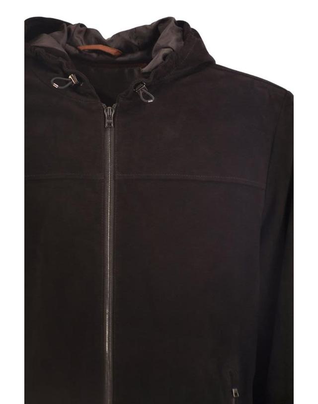 에르노 [해외직구] 26FW 에르노 Suede 고트스킨 후드 자켓 PL00032UR181518800 TP580128991 착용컷
