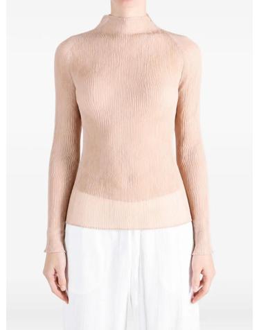 [해외직구] 26 FW Issey Miyake 플리세 이펙트 모크 넥 탑 IM68FJ412 TP459214149