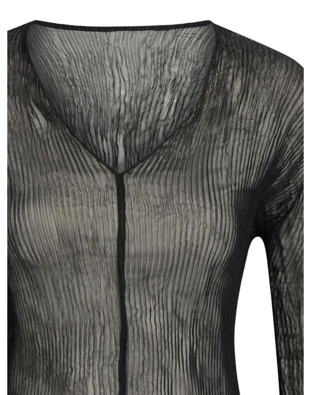 이세이미야케 [해외직구] 26 FW Issey Miyake V넥 플리세 이펙트 탑 IM66FJ423 TP454950782 착용컷