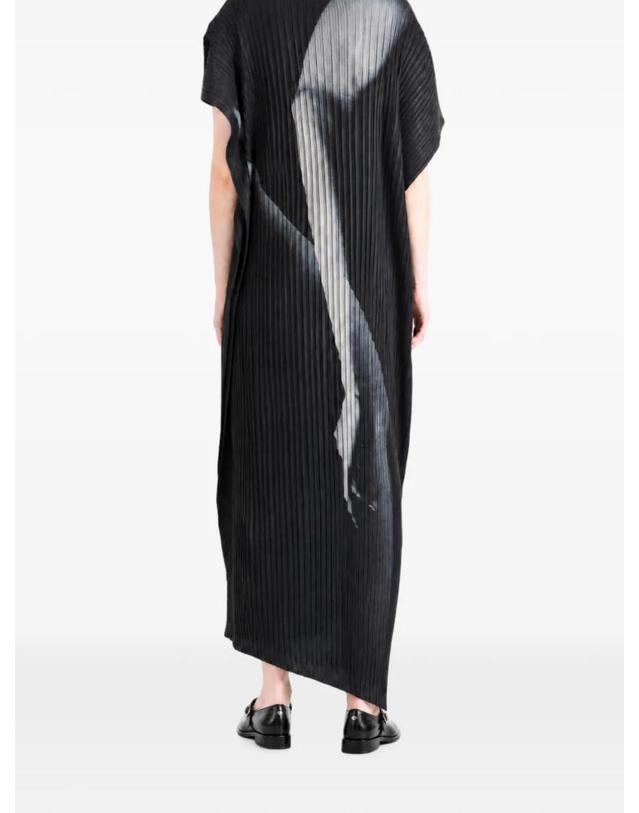 이세이미야케 [해외직구] 26 FW Issey Miyake pleated graphic print maxi dress IM68FH186 TP459198574 착용컷