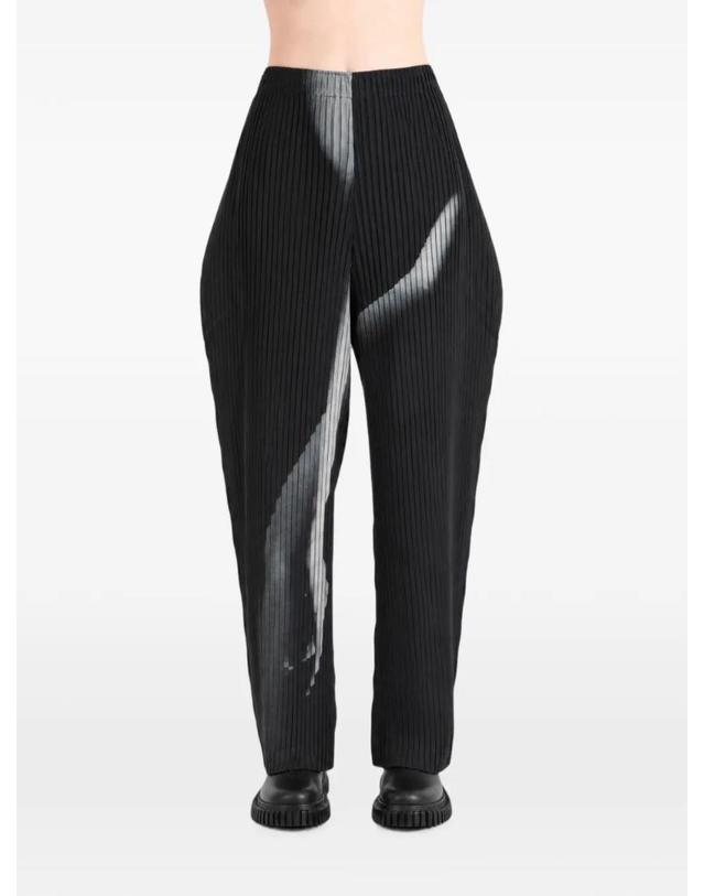 이세이미야케 [해외직구] 26 FW Issey Miyake 핸즈 오브 러버 플리츠 그래픽 프린트 팬츠 IM68FF183 TP459468622 착용컷