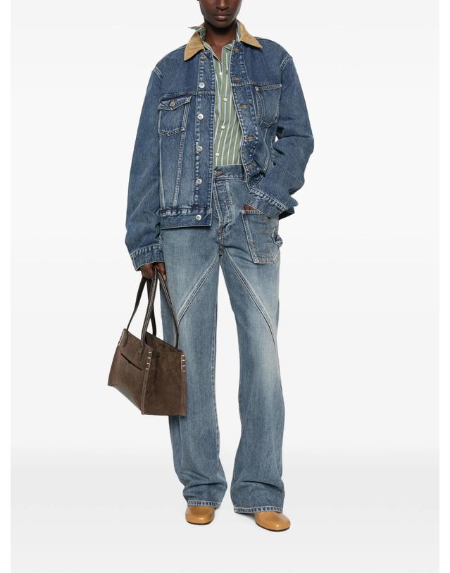 제이더블유앤더슨 [해외직구] JW앤더슨 corduroy collar denim jacket 12139804786952 TP724676204 착용컷