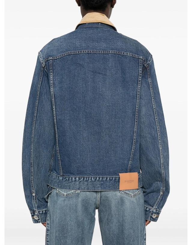 제이더블유앤더슨 [해외직구] JW앤더슨 corduroy collar denim jacket 12139804786952 TP724676204 착용컷