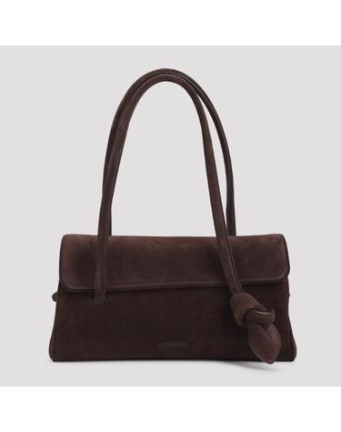 [해외직구] 26FW 자크뮈스 Le Turismo 롱 브라운 숄더 백 with 프론트 Knot 앤 투 탑 H앤les in 레더 for 여성 BAW00467AC09A04855 TP582146163