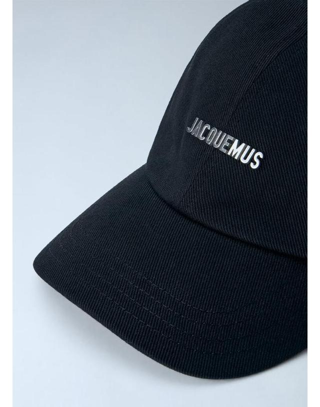자크뮈스 [해외직구] 26 FW 쟈크뮈스 남성 Logo Motif Baseball Cap jac0362023blk 착용컷