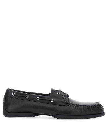 [해외직구] 26SS 질샌더 블랙 로퍼 with 러플 디테일 앤 라운드 Toe in 레더 for 맨 J33WR0022P7582001 TP580095228