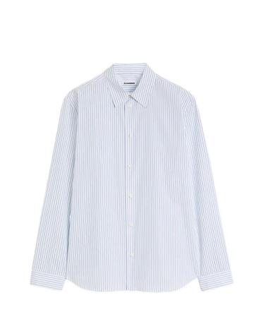 [해외직구] 26 FW 질샌더 스트라이프 코튼 포플린 셔츠 J22DL0380J45366 TP455651697