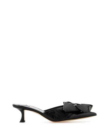[해외직구] 25SS 지미 추 블랙 레더 Staz 뮬 STAZMULE50GWGBLACK TP575519734