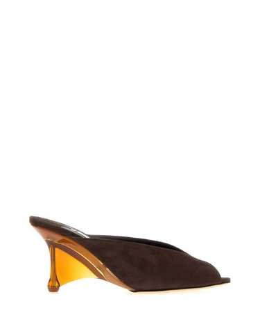 [해외직구] 지미 추 다크 브라운 suede Glace 뮬 GLACEMULE80DTLCHOAMBMIX TP575398399
