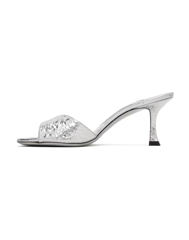 지미추 [해외직구] 26 FW 지미추 실버 스카이 70 힐 샌들 261528F125026 착용컷