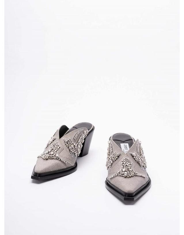 지미추 [해외직구] 24FW 지미 추 뮬 CECEMULEII60MBFSILVER TP580134387 착용컷