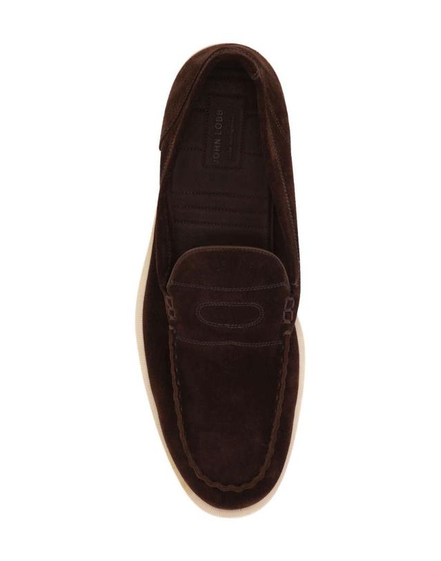 존 롭 [해외직구] 존롭 Chocolate suede Pace 로퍼 B0222FL2Y TP572881681 착용컷