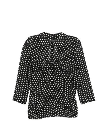 [해외직구] 26 FW 준야 와타나베 폴카 도트 주름 블라우스 JQB002 TP456149276