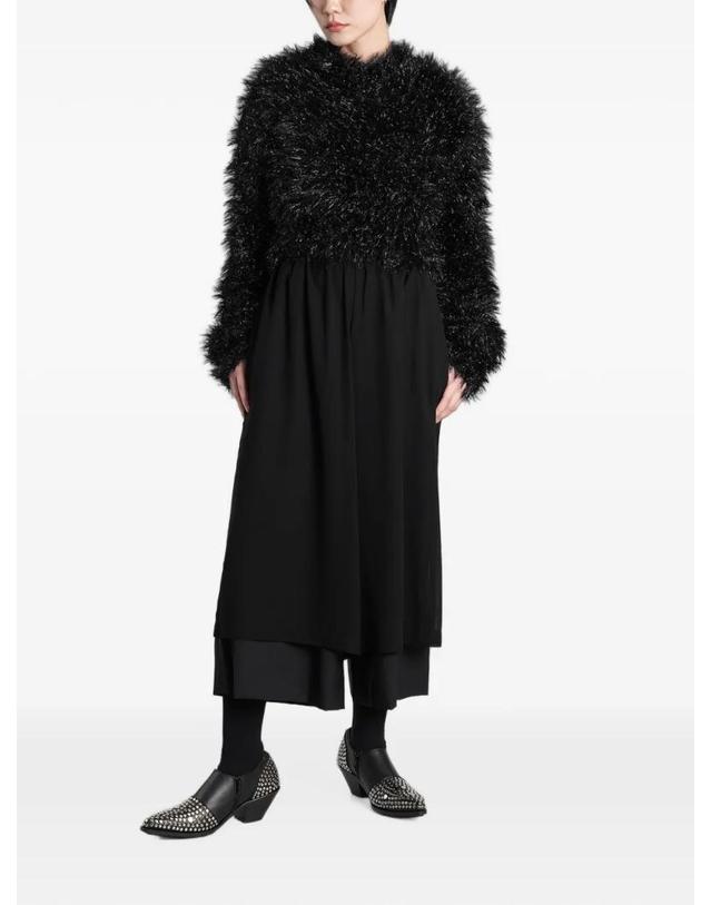 준야와타나베 [해외직구] 26 FW 준야 와타나베 shaggy cropped sweater JRN002W26 TP459401697 착용컷