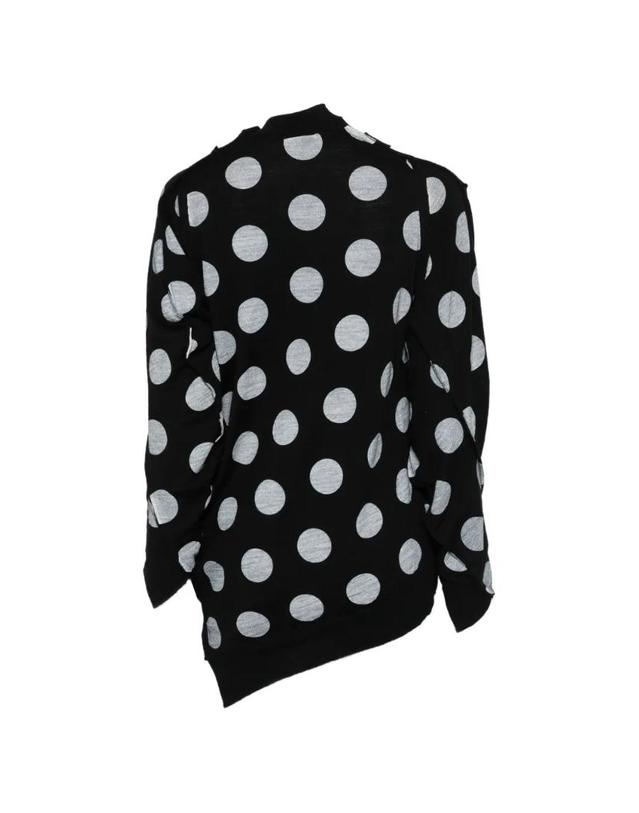 준야와타나베 [해외직구] 26 FW 준야 와타나베 폴카 도트 버튼 가디건 JQN021 TP455360087 착용컷