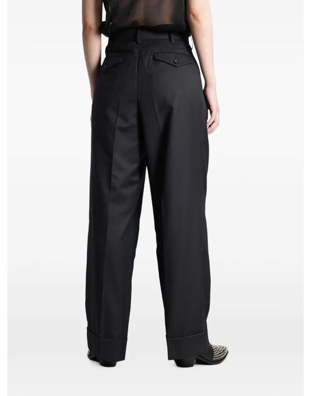 준야와타나베 [해외직구] 26 FW 준야 와타나베 pinstripe pattern turn up trousers JRP026W26 TP459200184 착용컷