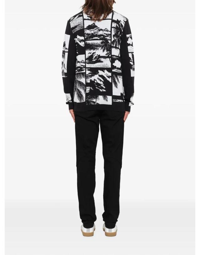 겐조 [해외직구] 26 FW 겐조 랜드스케이프 프린트 크루 넥 스웨터 F765PU2293CB TP457423768 착용컷