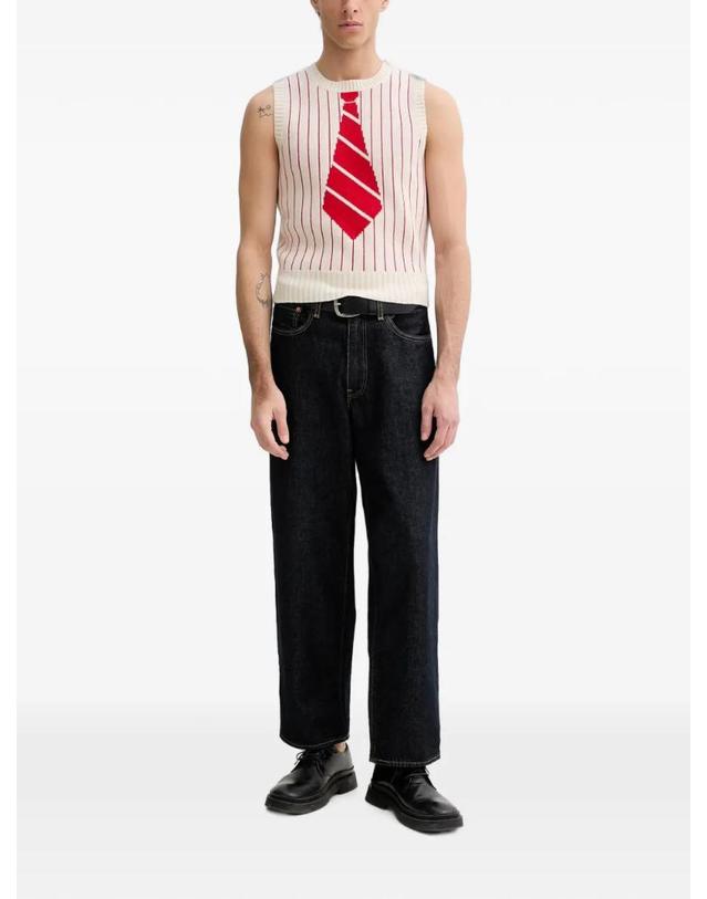 겐조 [해외직구] 26 FW 겐조 Trompe Lœil sleeveless knitted vest FG55TO7683DH TP455674652 착용컷