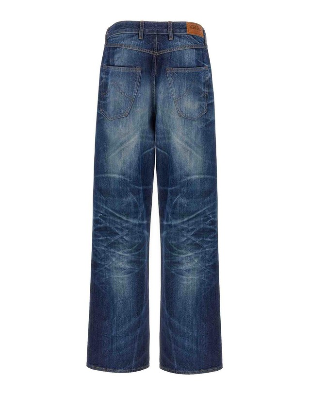겐조 [해외직구] 26SS KENZO Japanese 데님 진 FF65DP4216I7DY TP572941589 착용컷