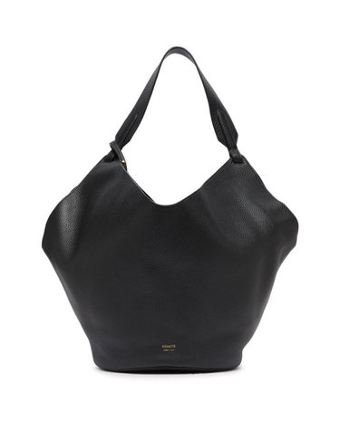 [해외직구] 26 FW 케이트 Lotus 로투스 미디움 싱글 핸들 신 스트랩 카바스 블랙 토트백