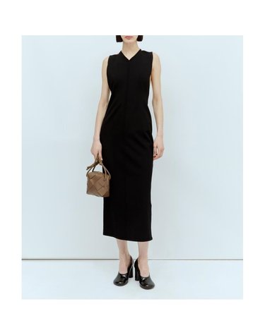 [해외직구] 26 FW 케이트 Terri 테리 브이넥 오픈 백 스트레치 미디 9424400 BLACK 200