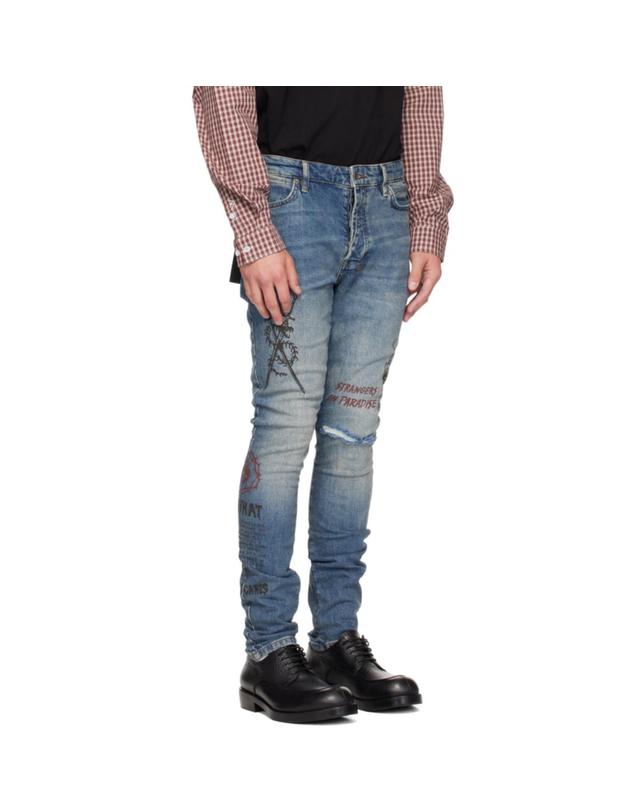 수비 [해외직구] 26 FW 수비 블루 반 윙클 데님 진 262088M186038 착용컷