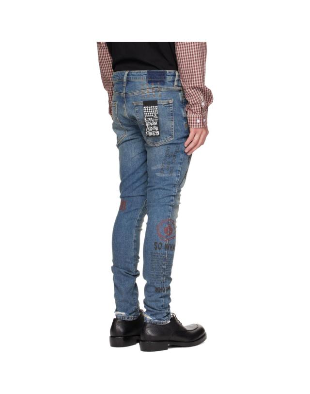 수비 [해외직구] 26 FW 수비 블루 반 윙클 데님 진 262088M186038 착용컷