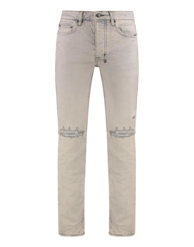 수비 [해외직구] 24FW 수비 슬림 핏 진 MFA24DJ046GRY TP573033803 착용컷