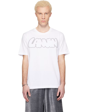 [해외직구] 랑방 화이트 어반 커브 티셔츠 RM TS0012 J315 P26 TP872449141