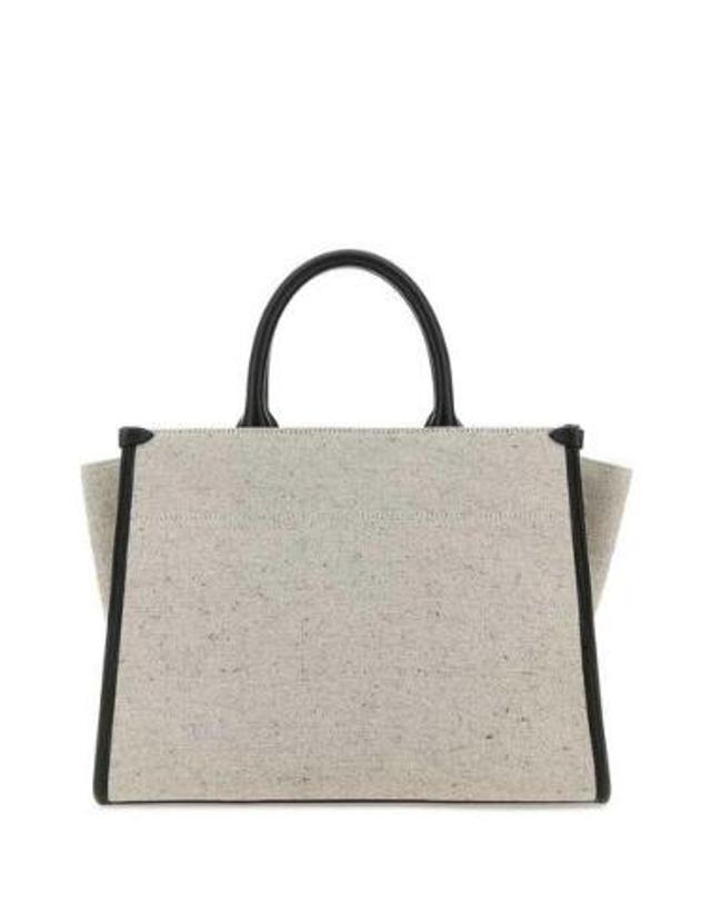 랑방 [해외직구] 24SS 랑방 투 tone 캔버스 스몰 In 아웃 쇼핑 백 LWBGTC01CAN1P240510 TP580101080 착용컷