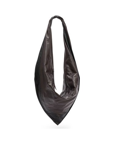 [해외직구] 26 FW Scarf 스카프 블랙 다크 초콜릿 비지블 스티칭 크로스백