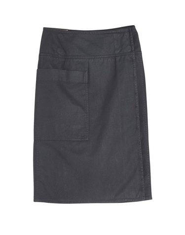 [해외직구] 26 FW Apron 아프론 사이드 사이드 포켓 코튼 워랩 미니 스커트 다크 그레이