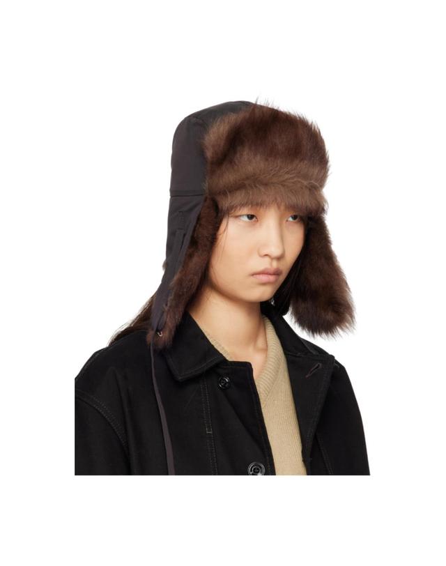 르메르 [해외직구] 26 FW 브라운 퍼지 차프카 모자 262646F014001 착용컷
