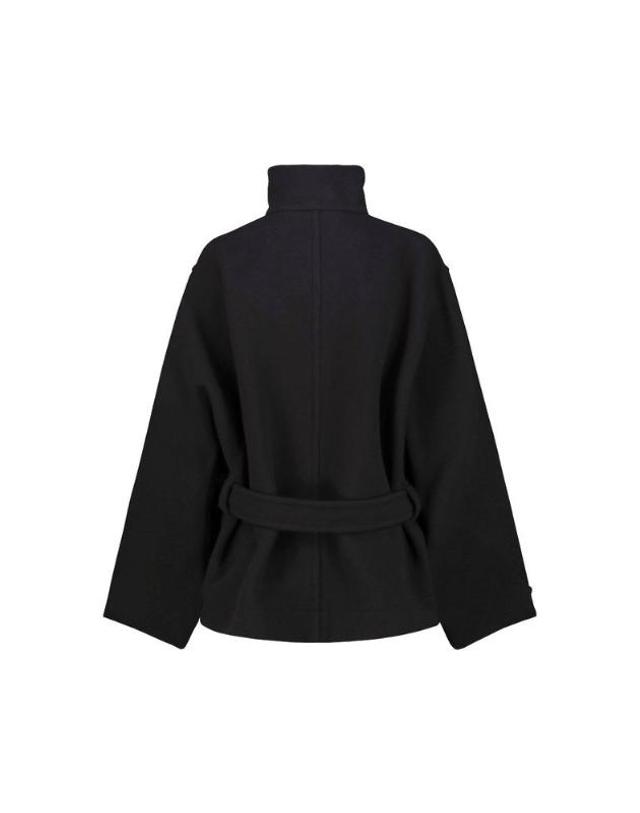 르메르 [해외직구] 하이넥 벨티드 코트 C01113LF1116 BK TP980095148 착용컷