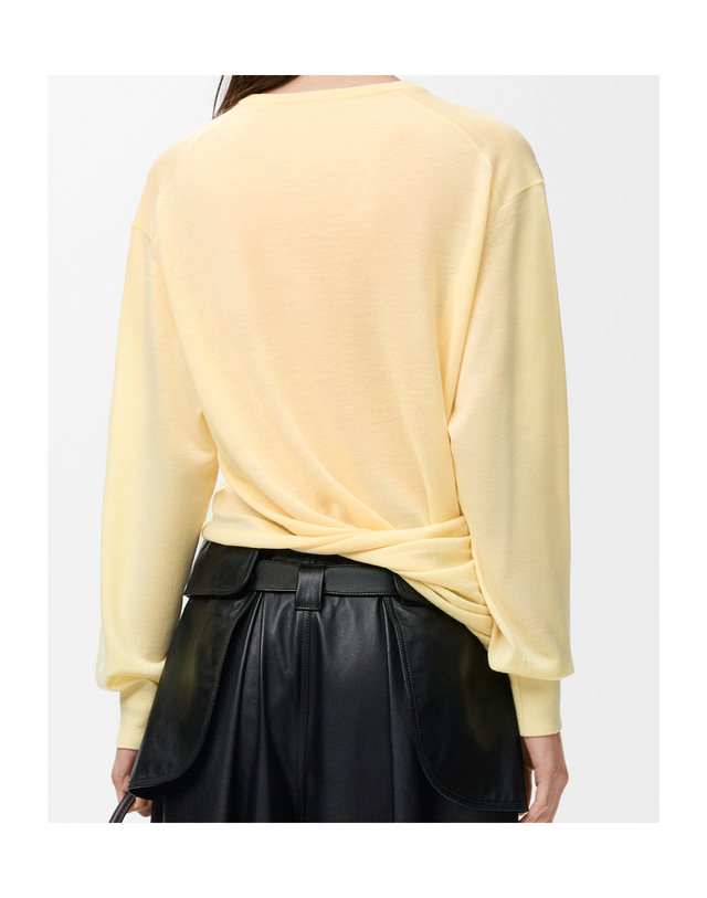 로에베 [해외직구] 로에베 라이트 옐로우 울 스웨터 S540Y14KHD8140 TP574405643 착용컷