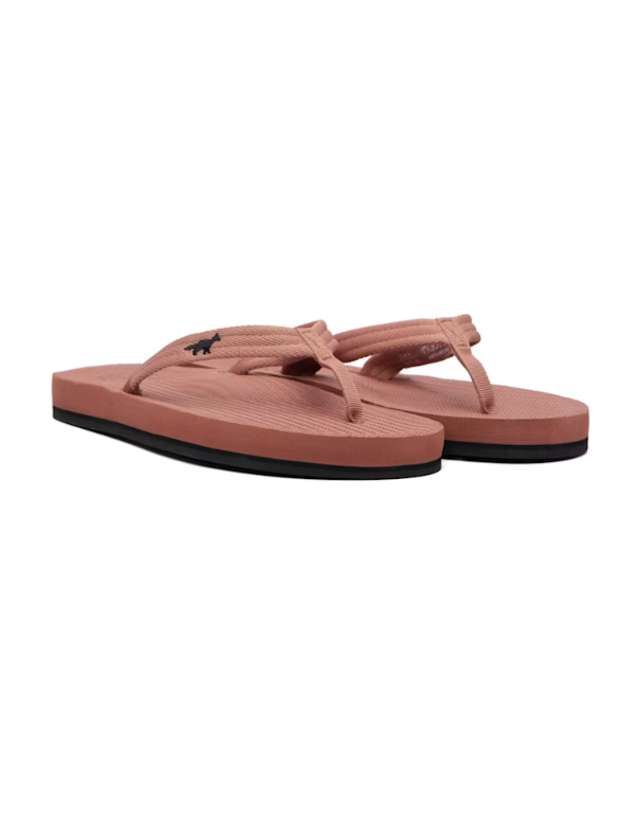 메종키츠네 [해외직구] 26 FW 메종 키츠네 베이지 Indosole 이지 리빙 플립플랍 261389F124001 착용컷