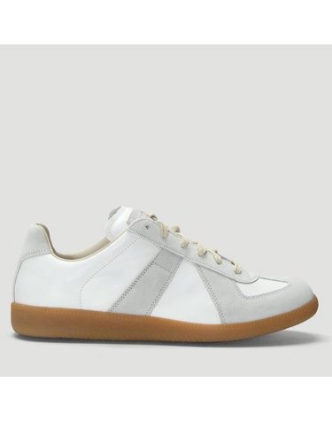 [해외직구] 26 FW 메종 마르지엘라 클래식 독일군 레더 판넬 스니커즈 화이트 S57WS0236 P1895 101