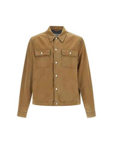 [해외직구] 26 FW MM6 메종 마르지엘라 버튼 다운 데님 트러커 자켓 SH0AM0078M30050