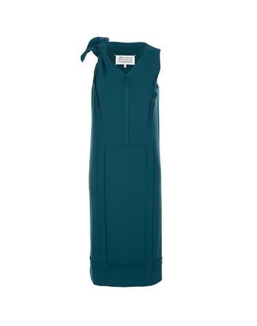 [해외직구] 26 FW 메종 마르지엘라 보우 디테일 브이넥 드레스 542 CT0925S22904