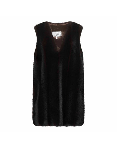 [해외직구] 26 FW MM6 메종 마르지엘라 브이넥 슬리브리스 미니 드레스 143 S62DD0045M35637